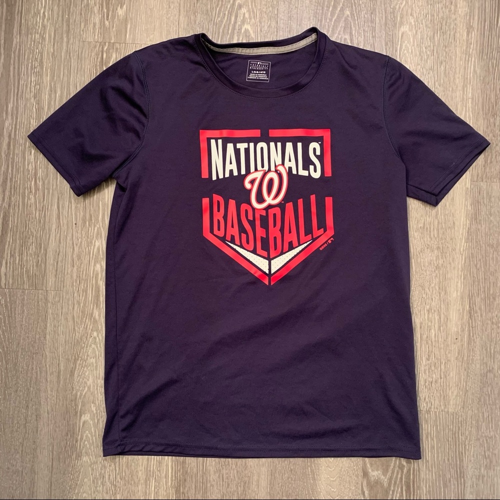Washington Nationals Genuine‎ Merchandise Performance Tee Youth Size Large 14/16